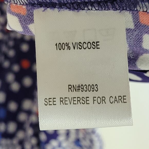 Tyler Boe Paige Flutter Sleeve Top in Blue Multi Small - Picture 6 of 9